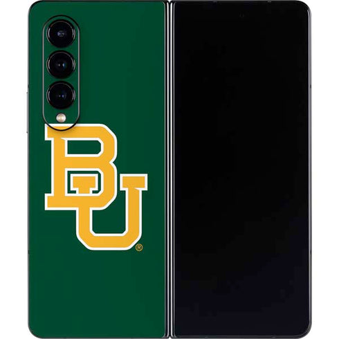 Baylor University BU - Green Galaxy Z Fold4 5G Skin